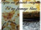 Tajine aux épinards/courgettes et au fromage blanc