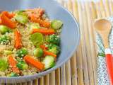 Quinoa et petits légumes croquants