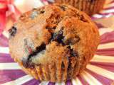 Muffins aux bleuets (myrtilles) et sirop d'érable (sans lactose)