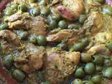 Tajine poulet aux olives express-facile et délicieux