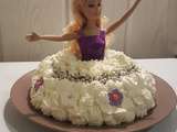 Gâteau de princesse Barbie Charlotte aux fraises