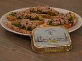 Tartines aux sardines et légumes confits
