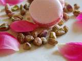 Macarons rose-pistache Quand la rose s’associe