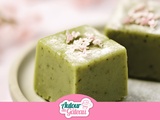 Butter mochi cake au matcha