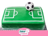 Gâteau terrain de football