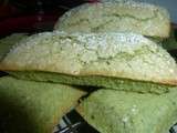 Biscuits verts à la pistache (déclinaison des biscuits roses)