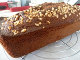 Cake au son, au chocolat aux raisins et aux amandes,, une merveille