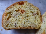 Cake aux Olives vertes, avec chorizo et noisettes, version mini pour apéro