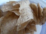 Crackers parchemin sur levain au sésame