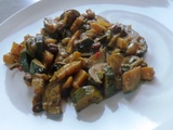 Curry de courgette à la pomme et aux raisins