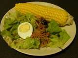 Epis de maïs vapeur, salade de légumes lactofermentés
