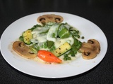 Façon lasagne de légumes croquants au gorgonzola et au provolone