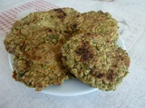 Galette vg Zéro déchet aux lentilles, orties, , avoine, légumes et cancoillotte