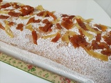 Gâteau roulé crème diplomate aux fruits secs et confits