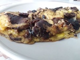 Omelette oignons shiitakés