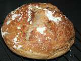 Pain cocotte et pain Paillasson au millet (no knead)