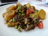 Ragout de pommes de terre au curry légumes et shitakés