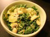 Salade mélangée kale, concombre, champignon, mayo