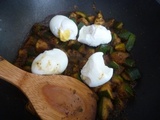 Tajine de courgette aux œufs durs