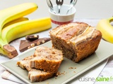 Banana bread sans gluten ni lactose healthy
