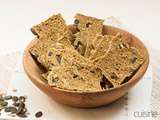 Crackers au sarrasin aux graines anti-inflammatoires sans gluten ni lactose