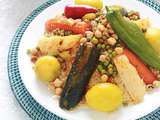 Couscous algérien aux légumes, avec ou sans viande