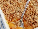 Crumble abricots flocons d’avoine, recette facile rapide