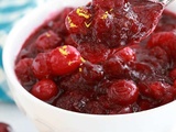 Sauce aux canneberges (cranberries), recette rapide