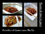 Crevettes et légumes sauce Hoi Sin