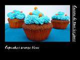 Cupcakes orange bleue