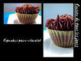 Cupcakes poire-chocolat