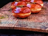 Beignets crème brûlée praliné pistache