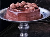 Flan renversé au caramel au chocolat et à l'amaretti