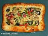 Pizza Salami et poivron vert