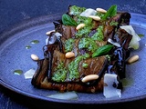 Roulés d'aubergine au pesto