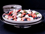 Salade de fraises et mozzarella