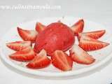 Sorbet fraise de Christophe Michalak