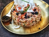 Tartare de saumon gravlax à l'asiatique