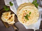 Cheese-naans, pains plats au fromage