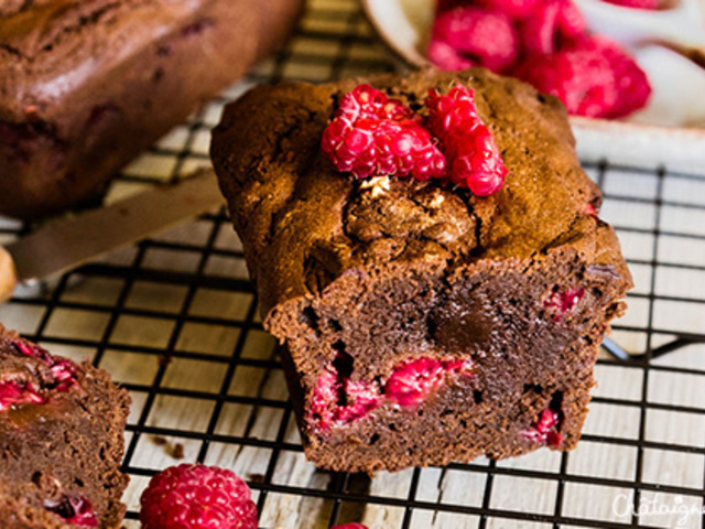 Recettes de Gâteau Chocolat et Framboises