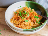 Riz épicé aux poivrons {le plat sans effort qui met tout le monde d’accord}