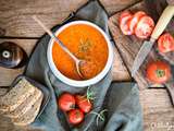 Soupe aux tomates et à la semoule