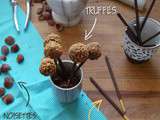 Sucettes aux truffes pralinées