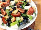 Salade antioxydante, tomate et olive noire