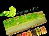 Key lime pie avec glaçage miroir citron vert
