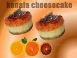 Konafa cheesecake