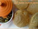 Pain indien Puri الخبز البوري الهندي