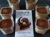 Crèmes desserts au chocolat Lindt création rocher
