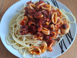 Encornets au chorizo et tomates