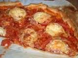 Tartapizza : tarte façon pizza...lardons-tomates-chèvre